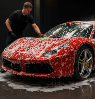 Ferrari car wash in Pune