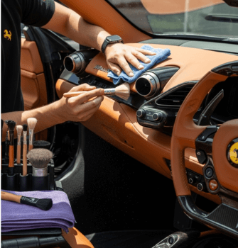 McLaren interior detailing in Pune