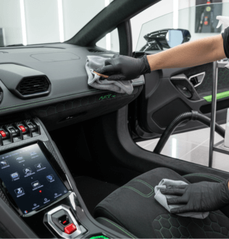 Lamborghini interior detailing in Pune