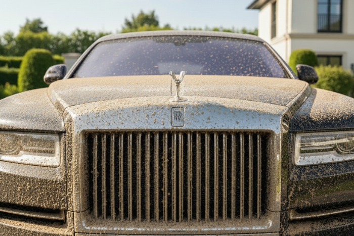 Rolls-Royce detailing before – paint correction example