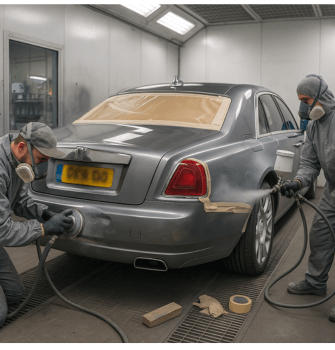 Denting & painting for Rolls-Royce in Pune